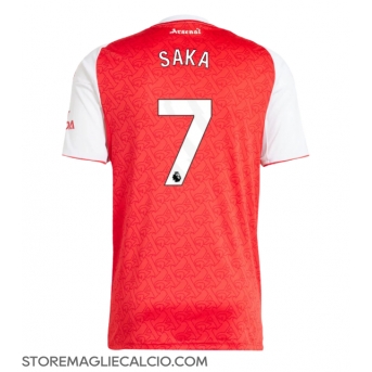 Arsenal Bukayo Saka #7 Maglia Gara Casa Repliche 2025-26